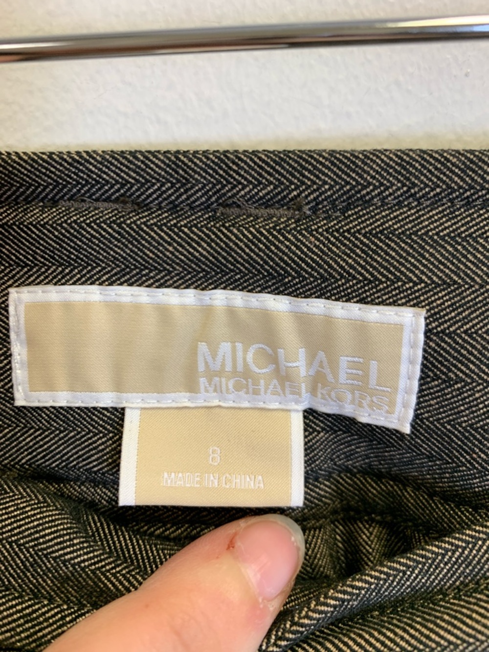 Michael Kors Gray Pinstripe Suit Jacket - Women's - Picture 7 of 9